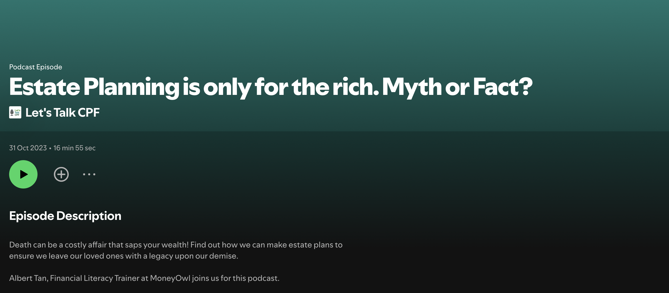 Estate planning is only for the rich. Myth or Fact